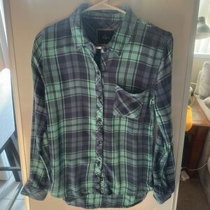Rails Plaid Flannel Button Down Shirt - XS